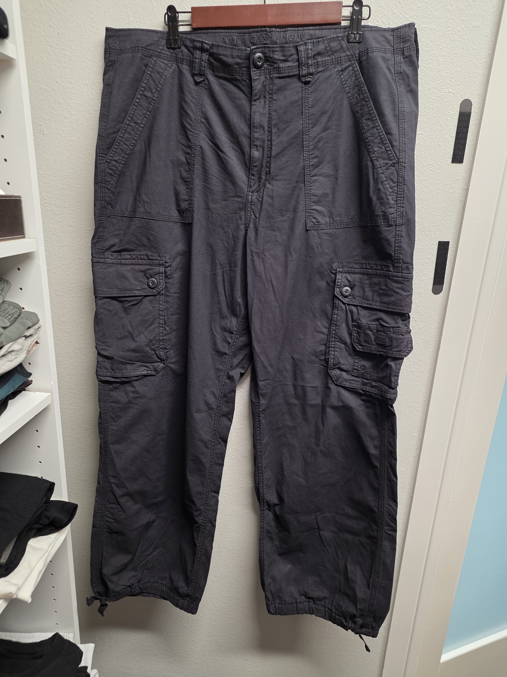American Eagle Outfitters Charcoal Cargo Pants